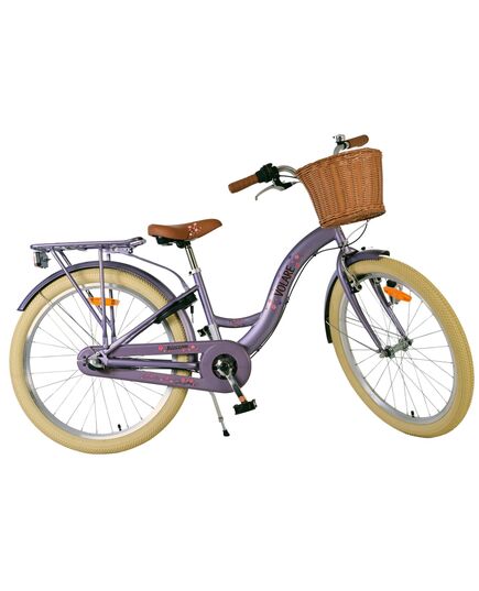 Volare Blossom Kinderfahrrad - Mädchen - 24 Zoll - Lila - 3 Gänge