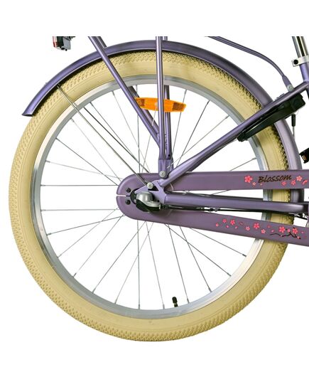 Volare Blossom Kinderfahrrad - Mädchen - 24 Zoll - Lila - 3 Gänge