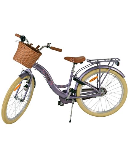 Volare Blossom Kinderfahrrad - Mädchen - 24 Zoll - Lila - 3 Gänge