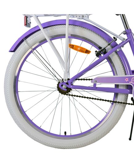 Volare Lovely Kinderfahrrad - Mädchen - 24 Zoll - Lila - Zwei Handbremsen