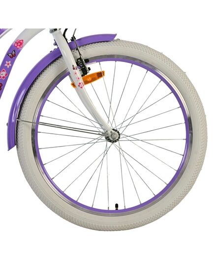 Volare Lovely Kinderfahrrad - Mädchen - 24 Zoll - Lila - Zwei Handbremsen