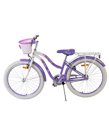 Volare Lovely Kinderfahrrad - Mädchen - 24 Zoll - Lila - Zwei Handbremsen