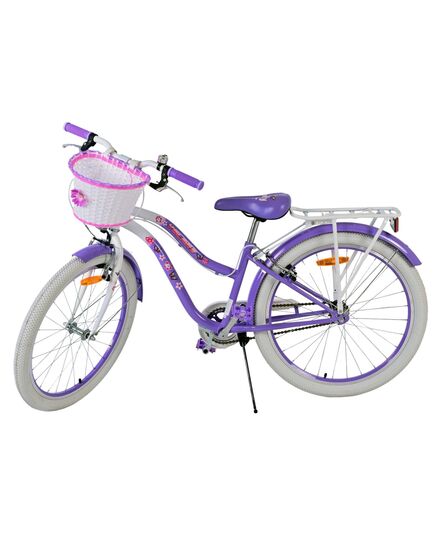 Volare Lovely Kinderfahrrad - Mädchen - 24 Zoll - Lila - Zwei Handbremsen