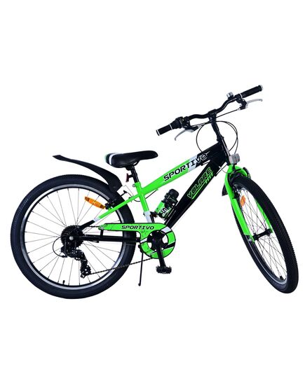 Volare Sportivo Kinderfahrrad – Jungen – 24 Zoll – 7 Gänge – Schwarz Grün