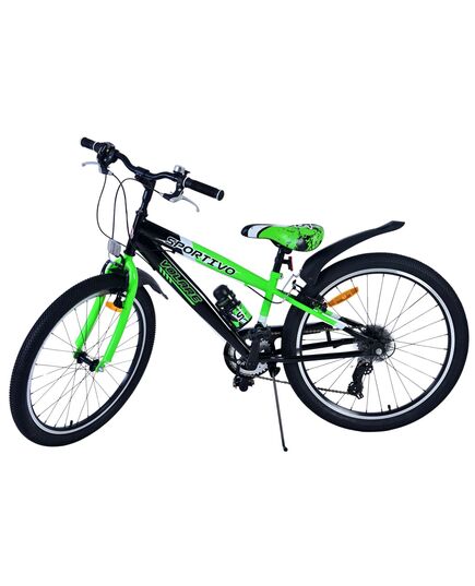 Volare Sportivo Kinderfahrrad – Jungen – 24 Zoll – 7 Gänge – Schwarz Grün
