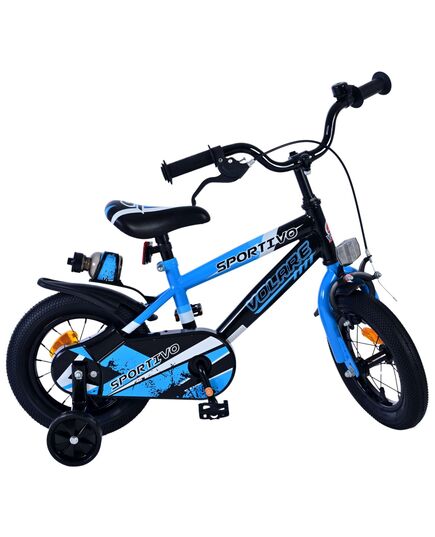 Volare Sportivo Kinderfahrrad – Jungen – 12 Zoll – Blau Schwarz