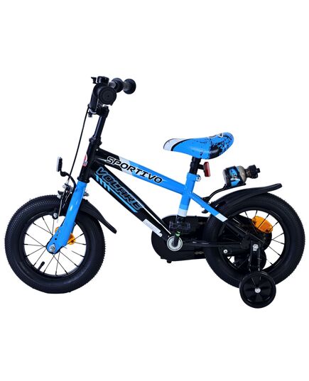 Volare Sportivo Kinderfahrrad – Jungen – 12 Zoll – Blau Schwarz