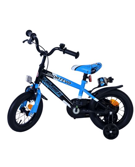 Volare Sportivo Kinderfahrrad – Jungen – 12 Zoll – Blau Schwarz