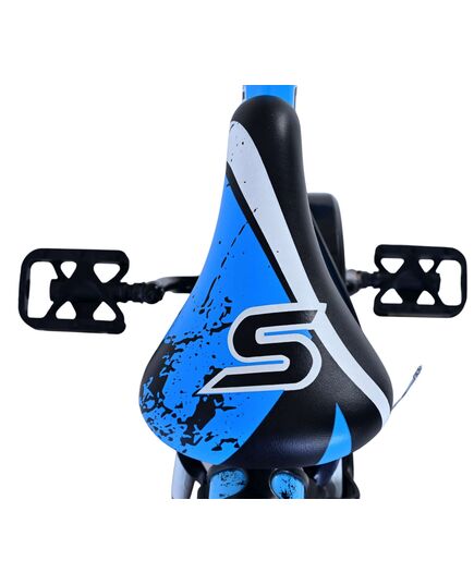 Volare Sportivo Kinderfahrrad – Jungen – 12 Zoll – Blau Schwarz – Zwei Handbremsen