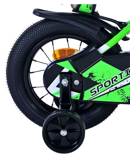 Volare Sportivo Kinderfahrrad – Jungen – 12 Zoll – Grün Schwarz