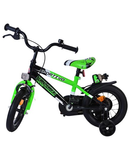 Volare Sportivo Kinderfahrrad – Jungen – 12 Zoll – Grün Schwarz