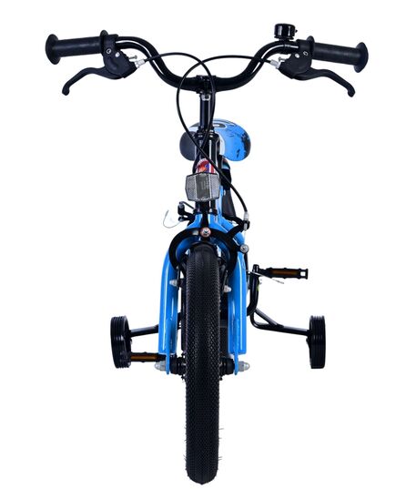Volare Sportivo Kinderfahrrad – Jungen – 14 Zoll – Blau Schwarz – Zwei Handbremsen