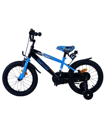 Volare Sportivo Kinderfahrrad – Jungen – 16 Zoll – Blau Schwarz