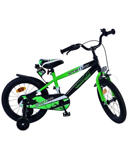 Volare Sportivo Kinderfahrrad – Jungen – 16 Zoll – Grün Schwarz