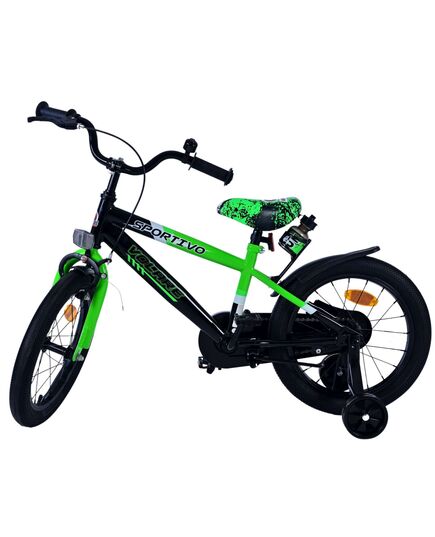 Volare Sportivo Kinderfahrrad – Jungen – 16 Zoll – Grün Schwarz