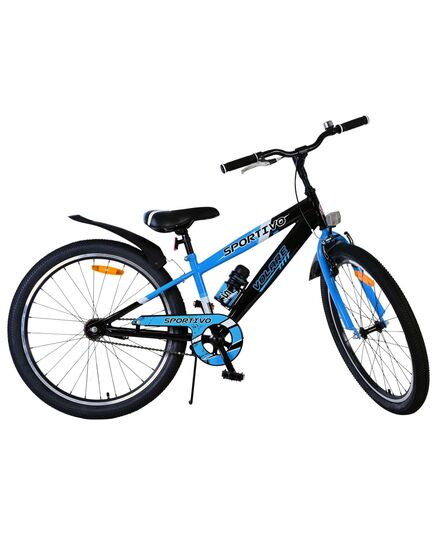 Volare Sportivo Kinderfahrrad - Jungen - 24 Zoll - Schwarz Blau