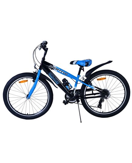 Volare Sportivo Kinderfahrrad – Jungen – 24 Zoll – 7 Gänge – Schwarz Blau