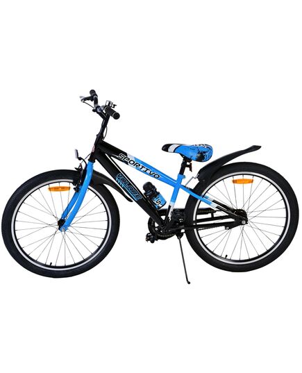 Volare Sportivo Kinderfahrrad - Jungen - 24 Zoll - Schwarz Blau