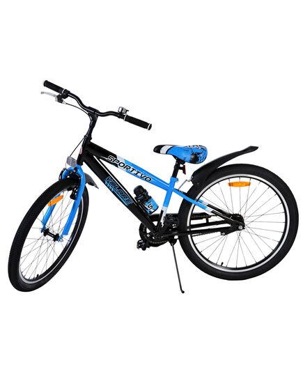 Volare Sportivo Kinderfahrrad - Jungen - 24 Zoll - Schwarz Blau