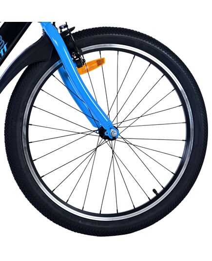 Volare Sportivo Kinderfahrrad - Jungen - 24 Zoll - Schwarz Blau - Zweihandbremsen