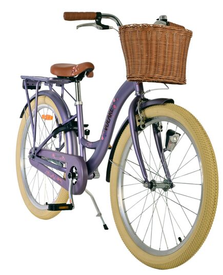 Volare Blossom Kinderfahrrad - Mädchen - 24 Zoll - Lila
