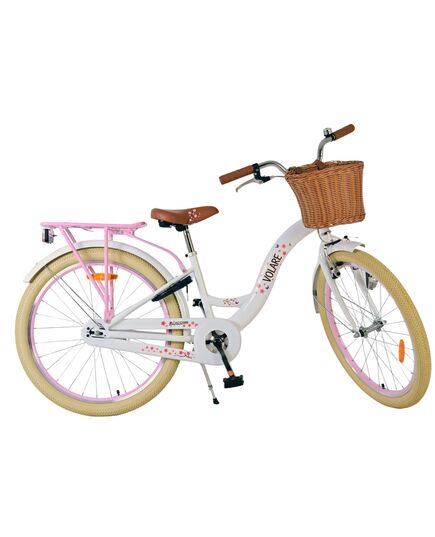 Volare Blossom Kinderfahrrad - Mädchen - 24 Zoll - Weiß