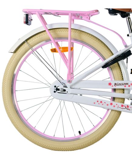 Volare Blossom Kinderfahrrad - Mädchen - 24 Zoll - Weiß
