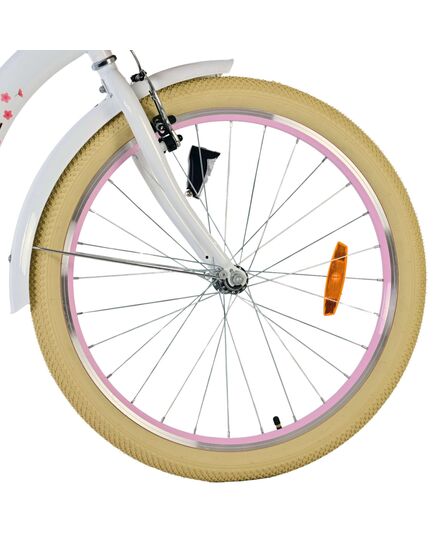 Volare Blossom Kinderfahrrad - Mädchen - 24 Zoll - Weiß