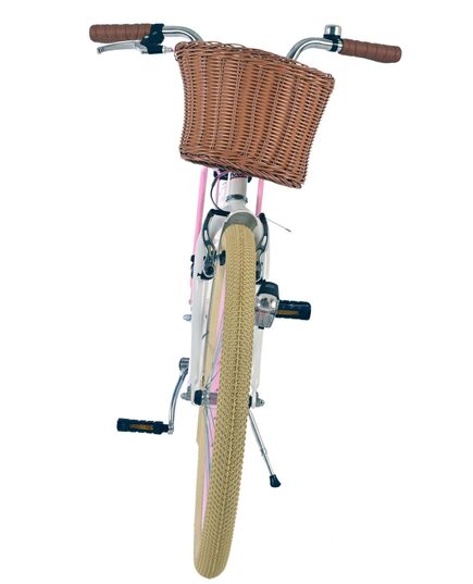 Volare Blossom Kinderfahrrad - Mädchen - 24 Zoll - Weiß
