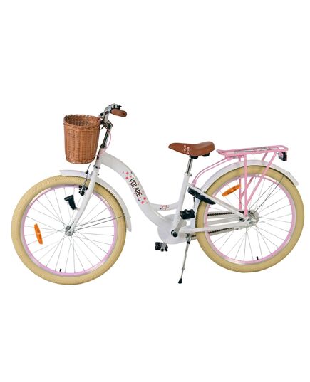 Volare Blossom Kinderfahrrad - Mädchen - 24 Zoll - Weiß