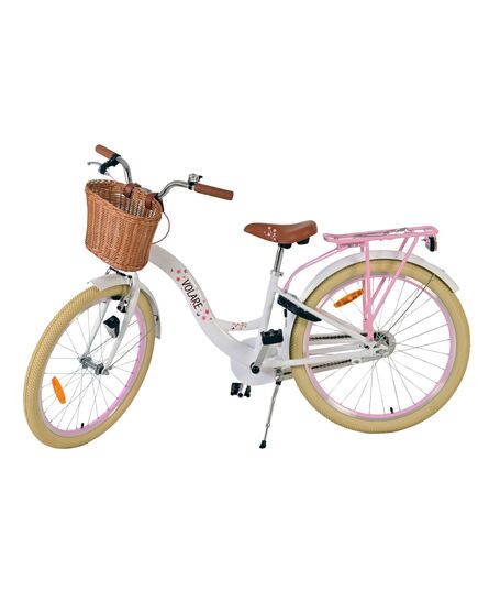 Volare Blossom Kinderfahrrad - Mädchen - 24 Zoll - Weiß