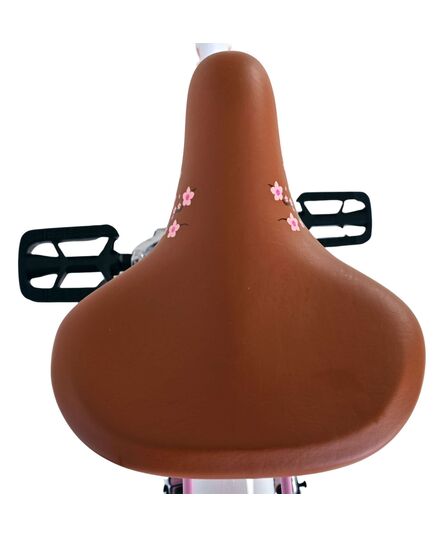 Volare Blossom Kinderfahrrad - Mädchen - 24 Zoll - Weiß - Zwei Handbremsen