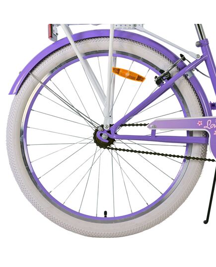 Volare Lovely Kinderfahrrad - Mädchen - 26 Zoll - Lila - Zweihandbremsen