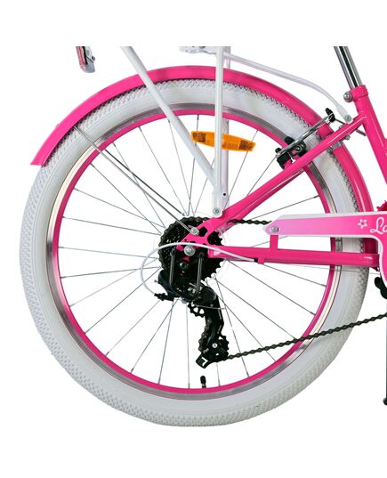 Volare Lovely Kinderfahrrad - Mädchen - 24 Zoll - Rosa - 7 Gänge