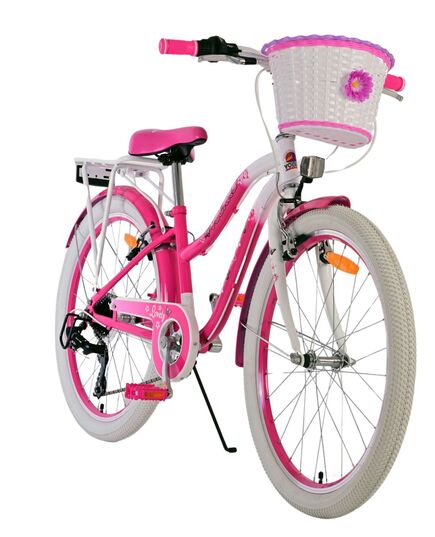 Volare Lovely Kinderfahrrad - Mädchen - 24 Zoll - Rosa - 7 Gänge