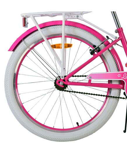 Volare Lovely Kinderfahrrad - Mädchen - 24 Zoll - Pink- Zwei Handbremsen