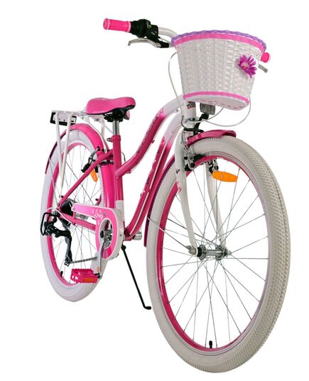 Volare Lovely Kinderfahrrad - Mädchen - 26 Zoll - Rosa - 7 Gang