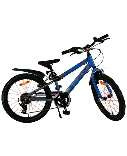 Volare Rocky Kinderfahrrad - 20 Zoll - 7 Gänge - Blau