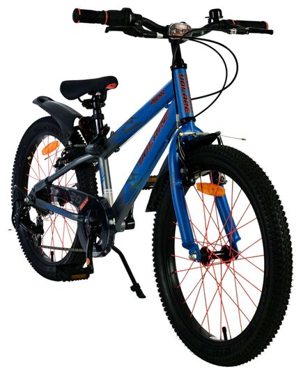 Volare Rocky Kinderfahrrad - 20 Zoll - 7 Gänge - Blau