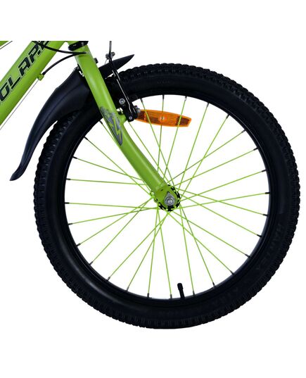 Volare Rocky Kinderfahrrad - 20 Zoll - 7 Gänge - Grün/Grau