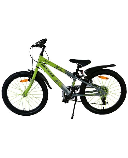 Volare Rocky Kinderfahrrad - 20 Zoll - 7 Gänge - Grün/Grau