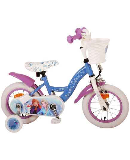 Disney Frozen 2 Kinderfahrrad - Mädchen - 30 cm - Blau / Lila