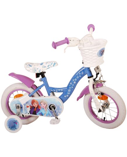 Disney Frozen 2 Kinderfahrrad - Mädchen - 30 cm - Blau / Lila