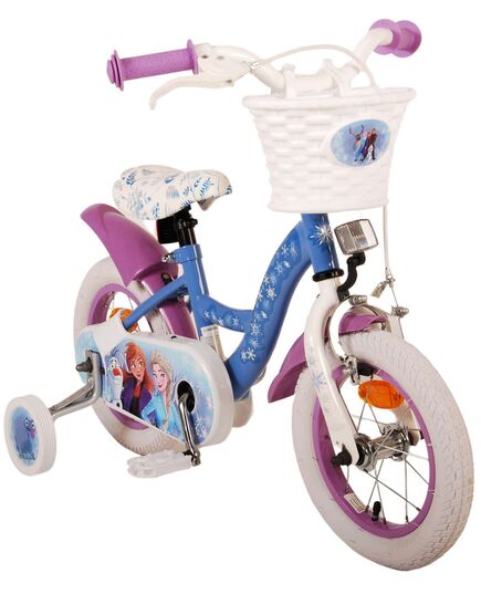 Disney Frozen 2 Kinderfahrrad - Mädchen - 30 cm - Blau / Lila