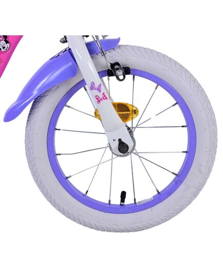 Disney Minnie Kinderfahrrad - Mädchen - 14 Zoll - Rosa - Zwei Handbremsen