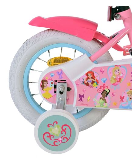 Disney Princess Kinderfahrrad - Mädchen - 12 Zoll - Rosa
