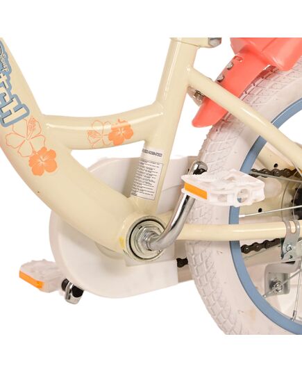 Disney Stitch Kinderfahrrad - Mädchen - 14 Zoll - Creme Koralle Blau [CLONE]