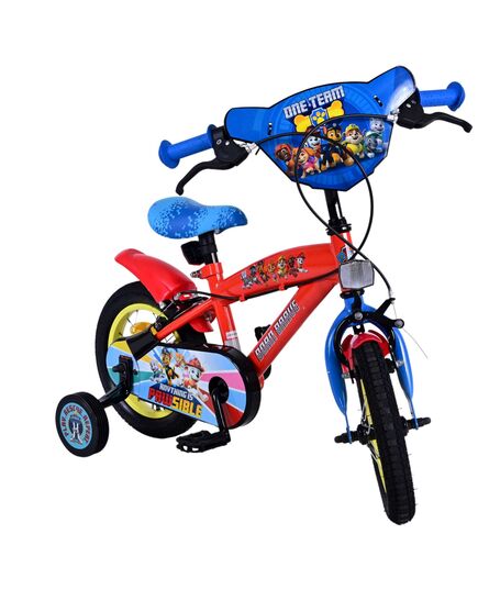 Paw Patrol Kinderfahrrad - Jungen - 14 Zoll - Blau - Zwei handbremsen