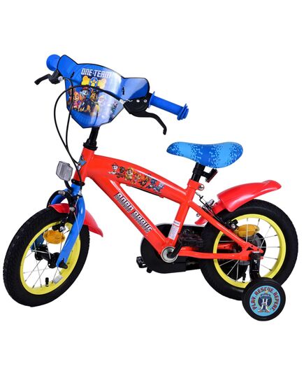 Paw Patrol Kinderfahrrad - Jungen - 14 Zoll - Blau - Zwei handbremsen