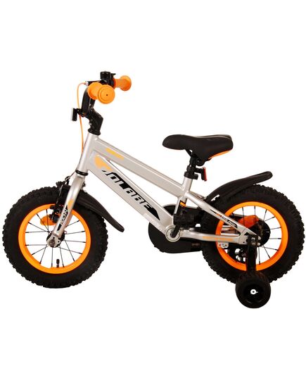 Volare Rocky Children's Bicycle - Boys - 12 inch - Grey